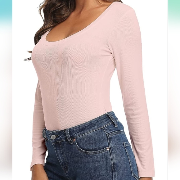 💙 4/$20 NEW Anyfit Scoop Neck Top - Picture 3 of 5